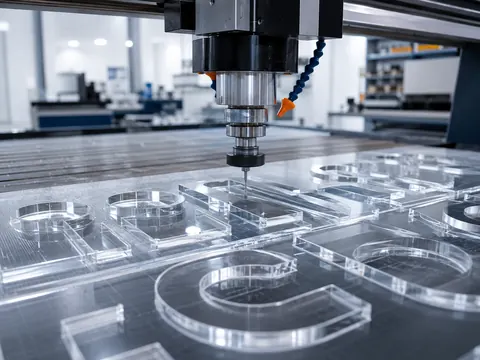 CNC acrylic cutting for letters, displays and custom parts